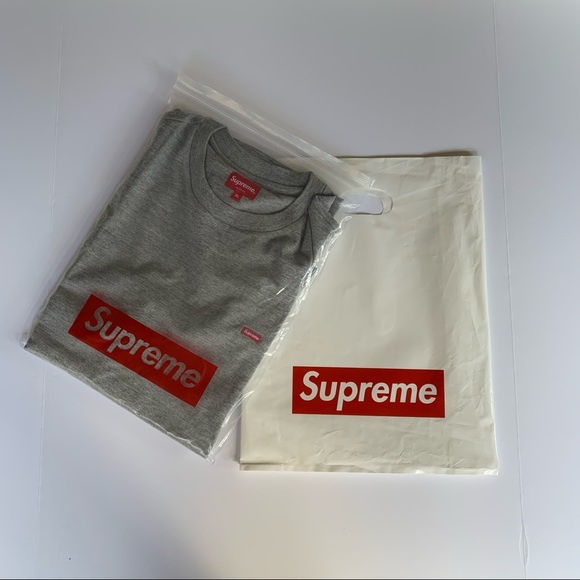 Supreme Small Box Tee Grey - Picture 8 of 8